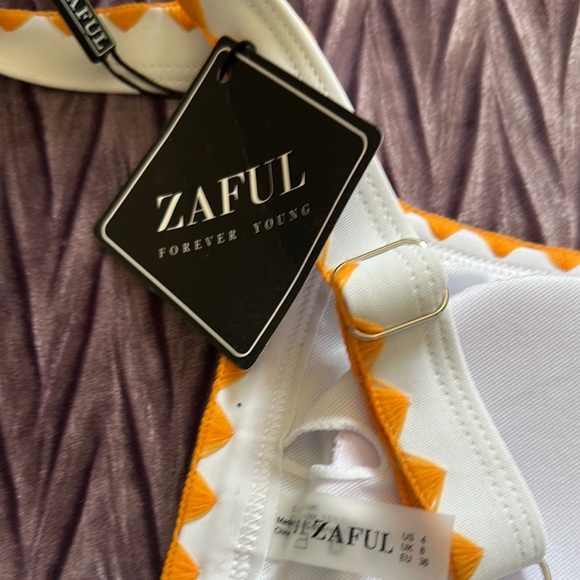 Zaful Blue and Orange Bikini with Camouflage Pattern - Picture 8 of 8